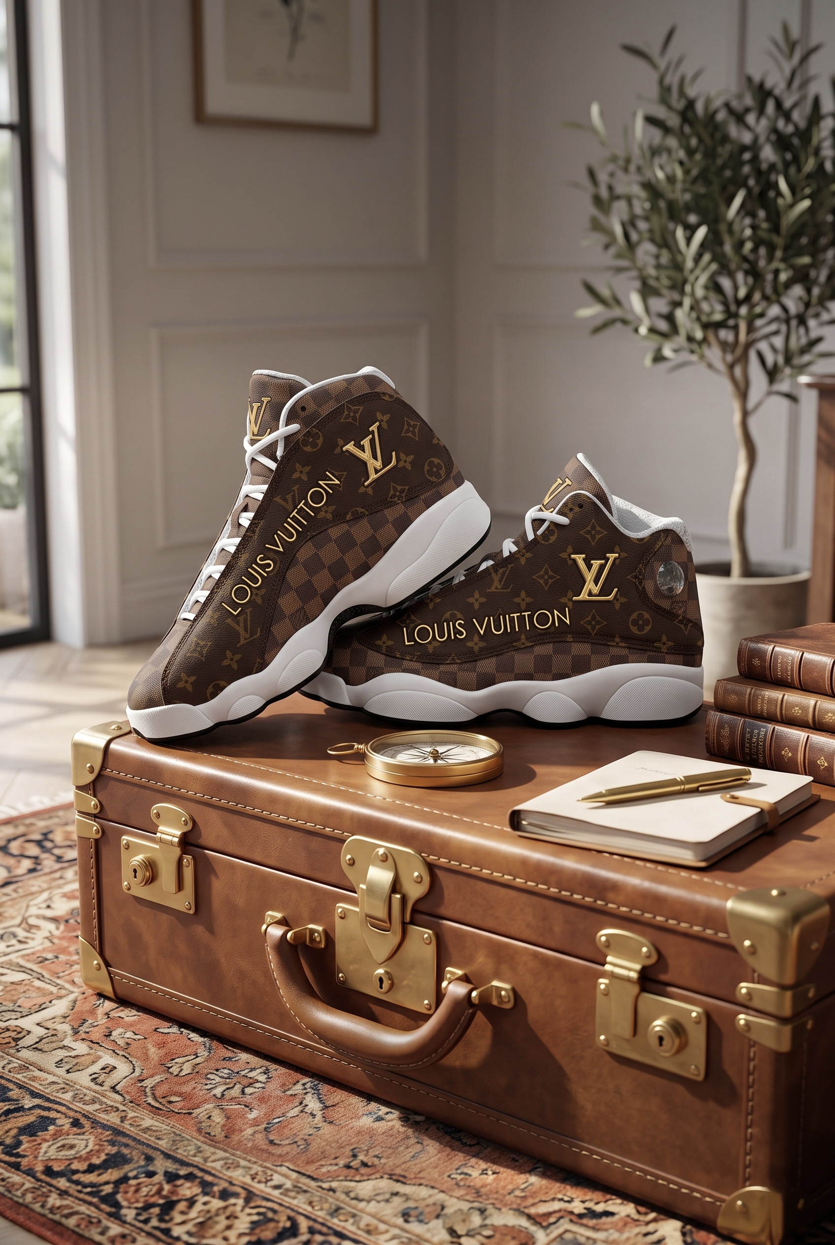 Luxury Style Custom High-Top Shoes - Custom Air Jordan 13 Collection for Men & Women