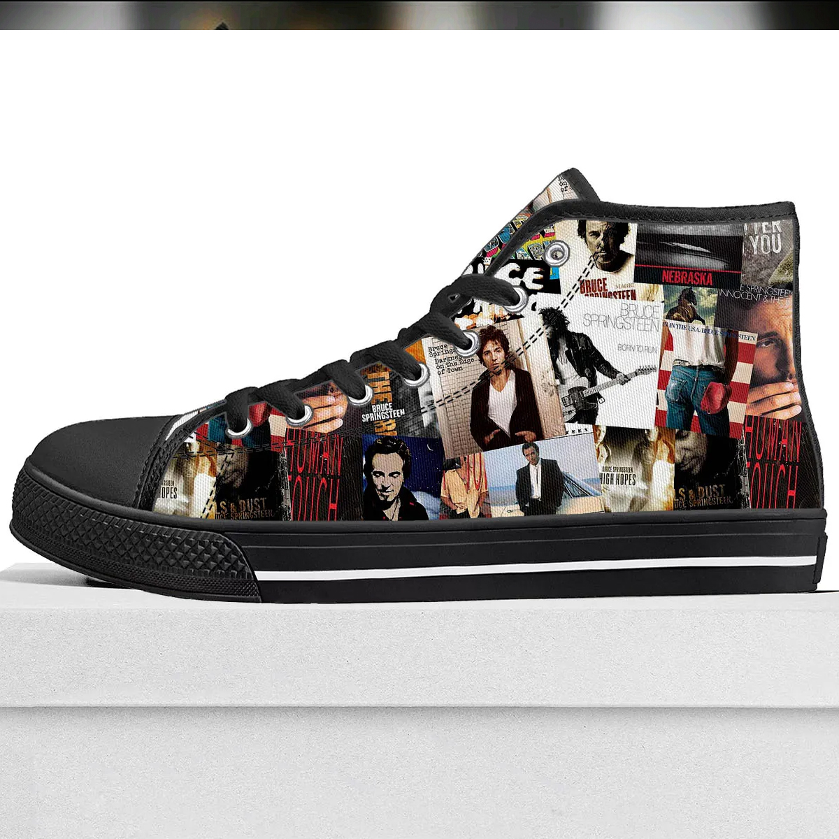 University Of Nebraska-Lincoln Opes Ls Bust Springsteen Bruce Brage Spring Darknes On The Edge Of Town Atcr You Ce Nebraska Innocent Espringsteen Elsa Ulsteen Born To Run Ace Svisser High Hopes Lsdust Uce Springsteek Quch Brucespringsteen High Top Canvas Shoes - Unparalleled Comfort, Lasting Style, Step Up Your Style Game!