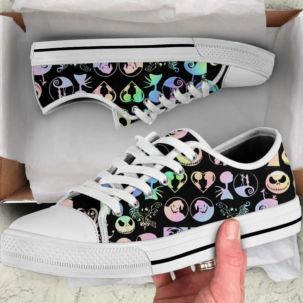 The Nightmare Before Christmas: The Pumpkin King Trainer Shoe Converse Hightop Low Top Canvas Shoes - Effortless Style, Add a Pop of Style Now!