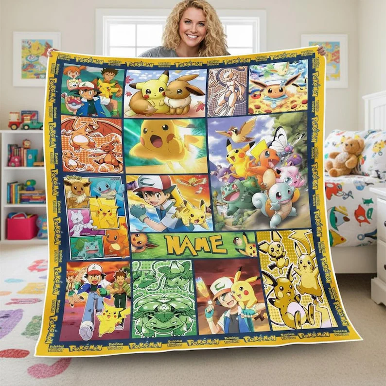3D Full Overprinted Blanket - Sleek, Stylish, and Durable, Find Your Perfect Match! - Personalized