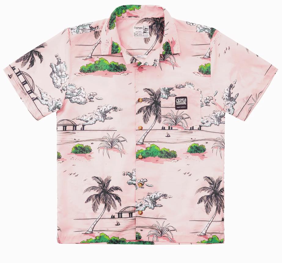 3d hawaiian shirtsaintjavelin merch kerch bridge on fire hawaiian shirts Hawaii Shirt Shorts & Flip Flops