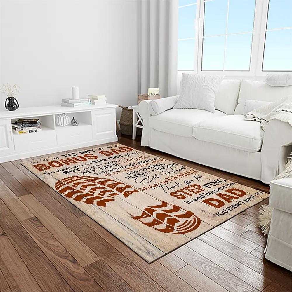 A letter to father, thanks gift to the best dad ever quote area rug meaningful gift for father’s day 03 Rectangle Rug