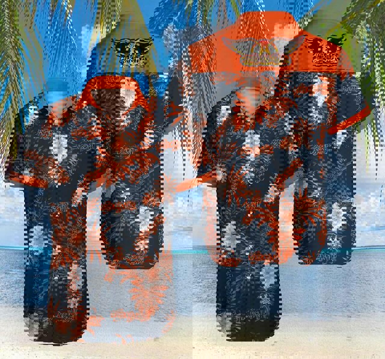 Aerosmith hawaiian shirt for men and women Hawaii Shirt Shorts & Flip Flops