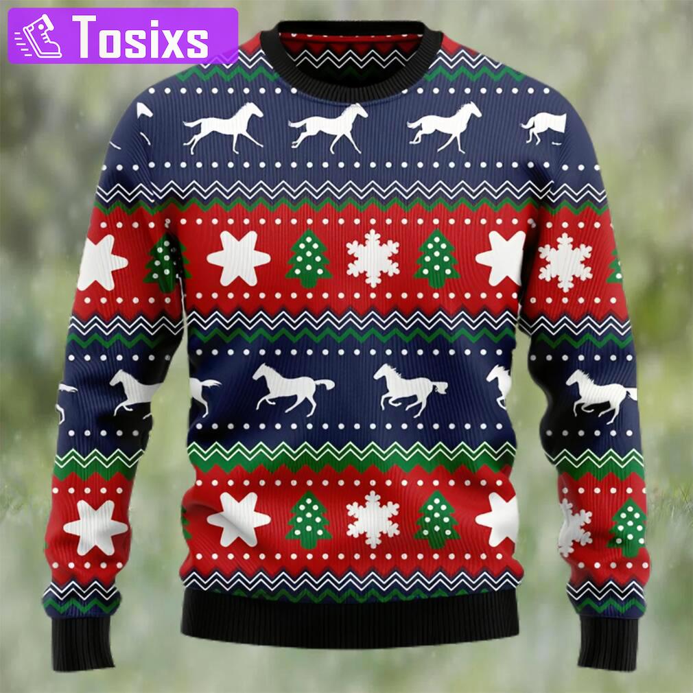 Amazing horses ugly christmas sweater Christmas Ugly Sweater