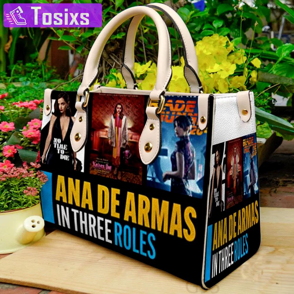 Ana de armas leather bag for women gift 2147 Women Leather Hand Bag