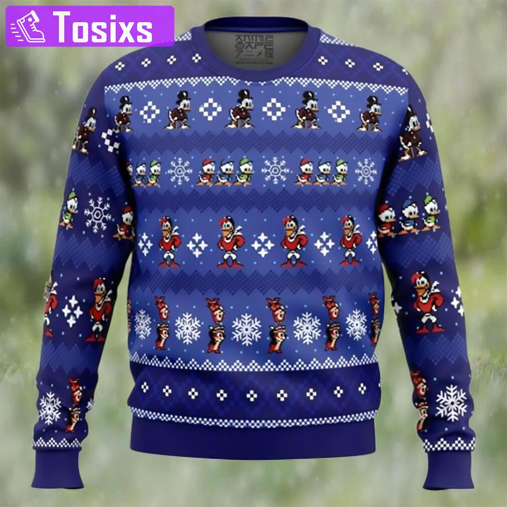 Anime merry christmas uncle scrooge ducktales ugly christmas sweater Christmas Ugly Sweater