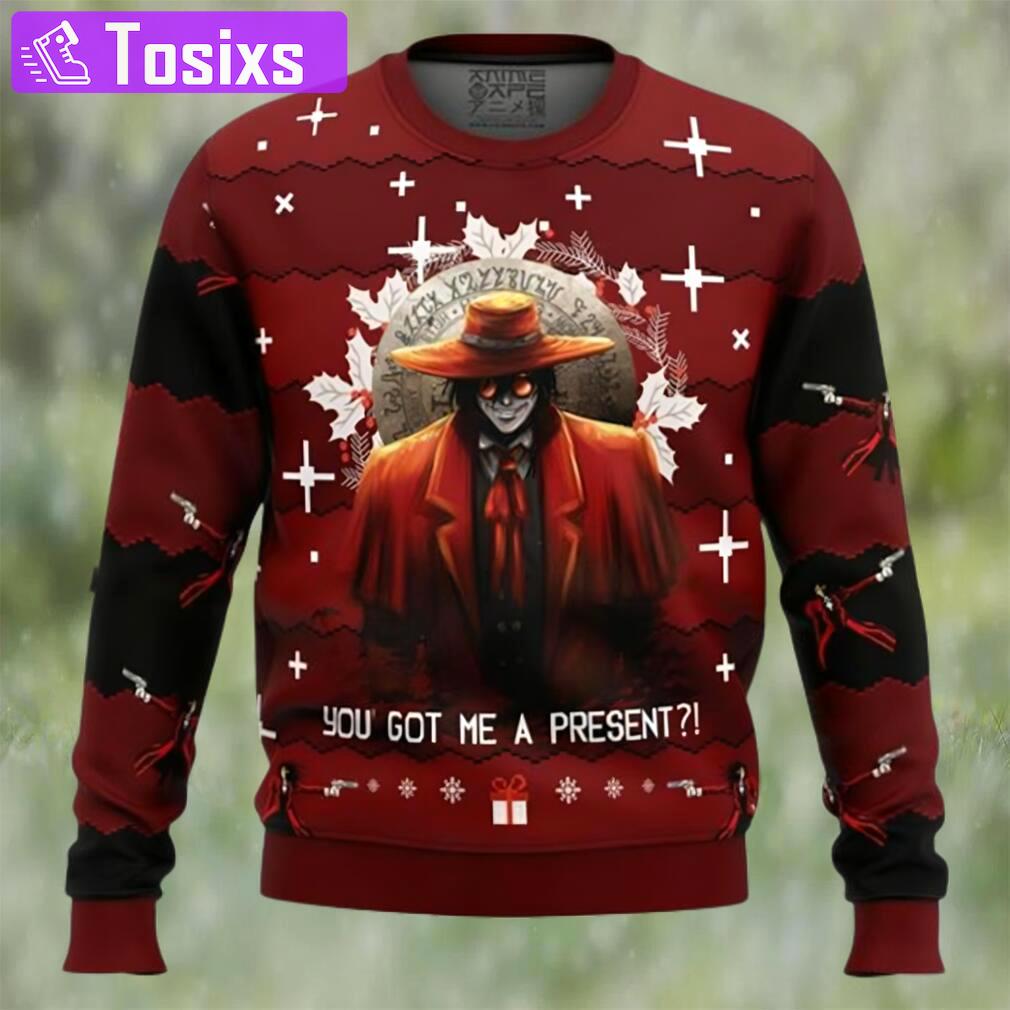 Anime sweater alucard hellsing ugly christmas sweater Christmas Ugly Sweater