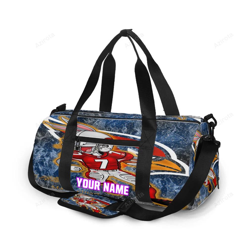 Arizona cardinals bugs bunny matt leinart 7 personalized name travel bag gym bag 361 Travel Bag