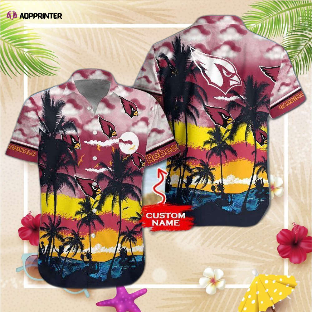 Arizona cardinals nfl gift for fan personalized hawaiian Hawaii Shirt