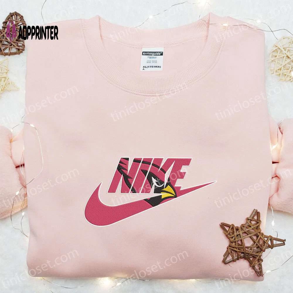 Arizona cardinals nike embroidered shirt & hoodie: ultimate nfl fandom gift idea! Embroidered Shirt