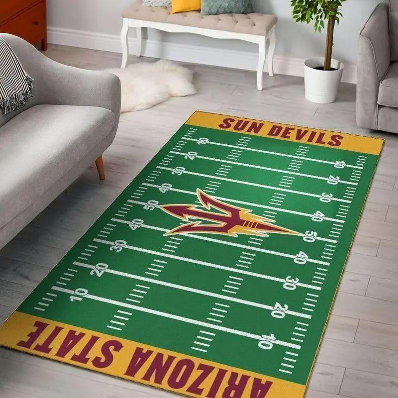 Arizona state sun devils area rug carpet living room regtangle carpet v17236 Rectangle Rug