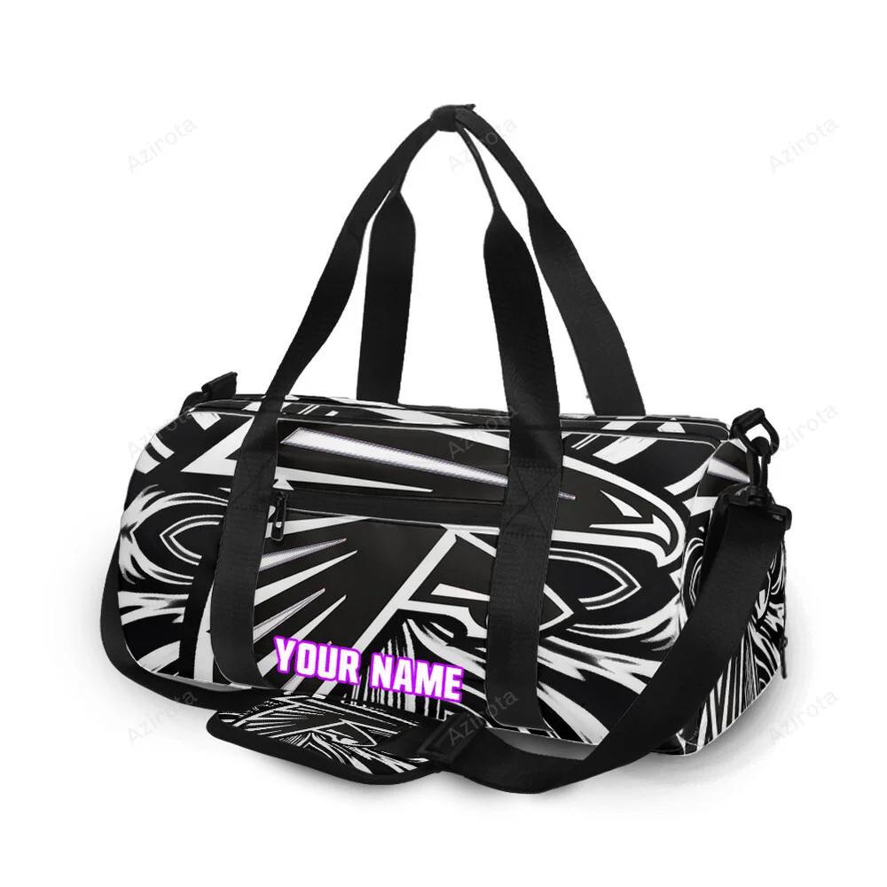 Atlanta falcons black and white personalized name travel bag gym bag 1907 Travel Bag