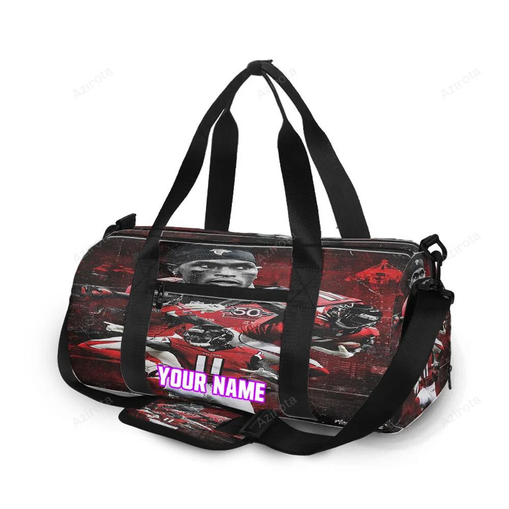 Atlanta falcons julio jones 11 v3 personalized name travel bag gym bag 333 Travel Bag