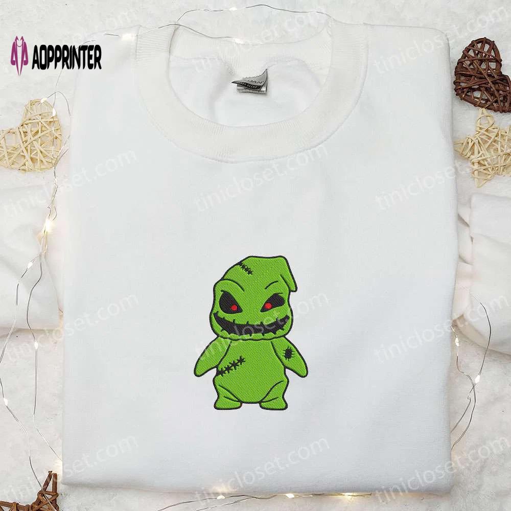 Baby oogie boogie embroidered sweatshirt: nightmare before christmas hoodie best halloween gift ideas Embroidered Shirt