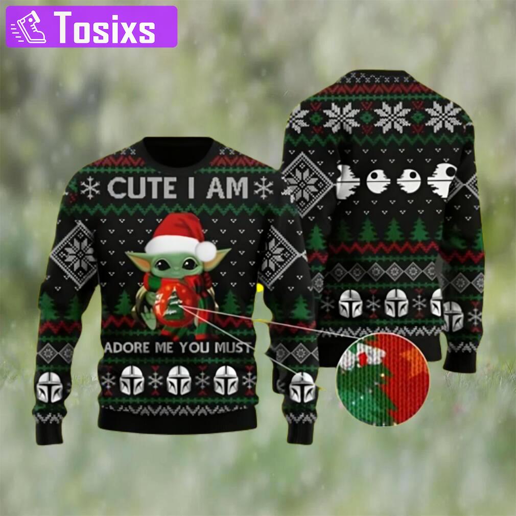 Baby yoda cute i am the baby yoda ugly christmas sweater Christmas Ugly Sweater