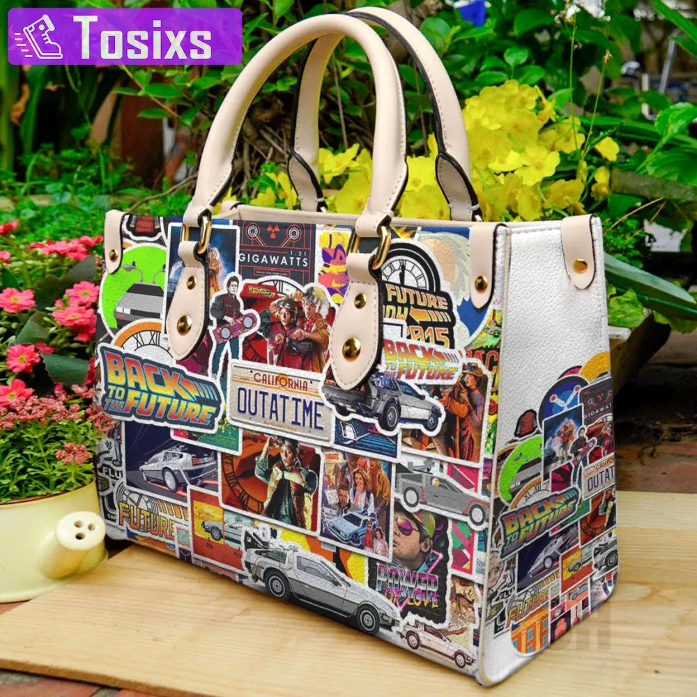 Back to the future leather bag for women gift 1824 Women Leather Hand Bag