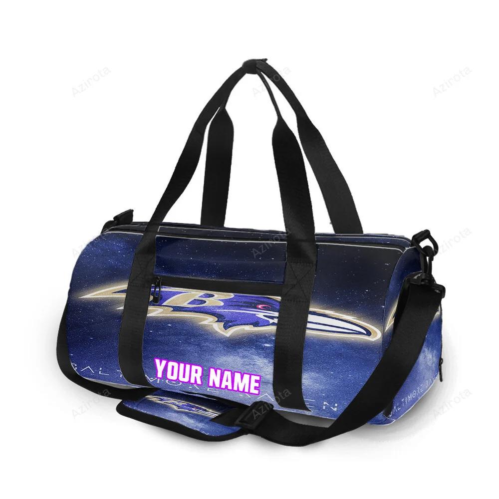Baltimore ravens galaxy personalized name travel bag gym bag 937 Travel Bag