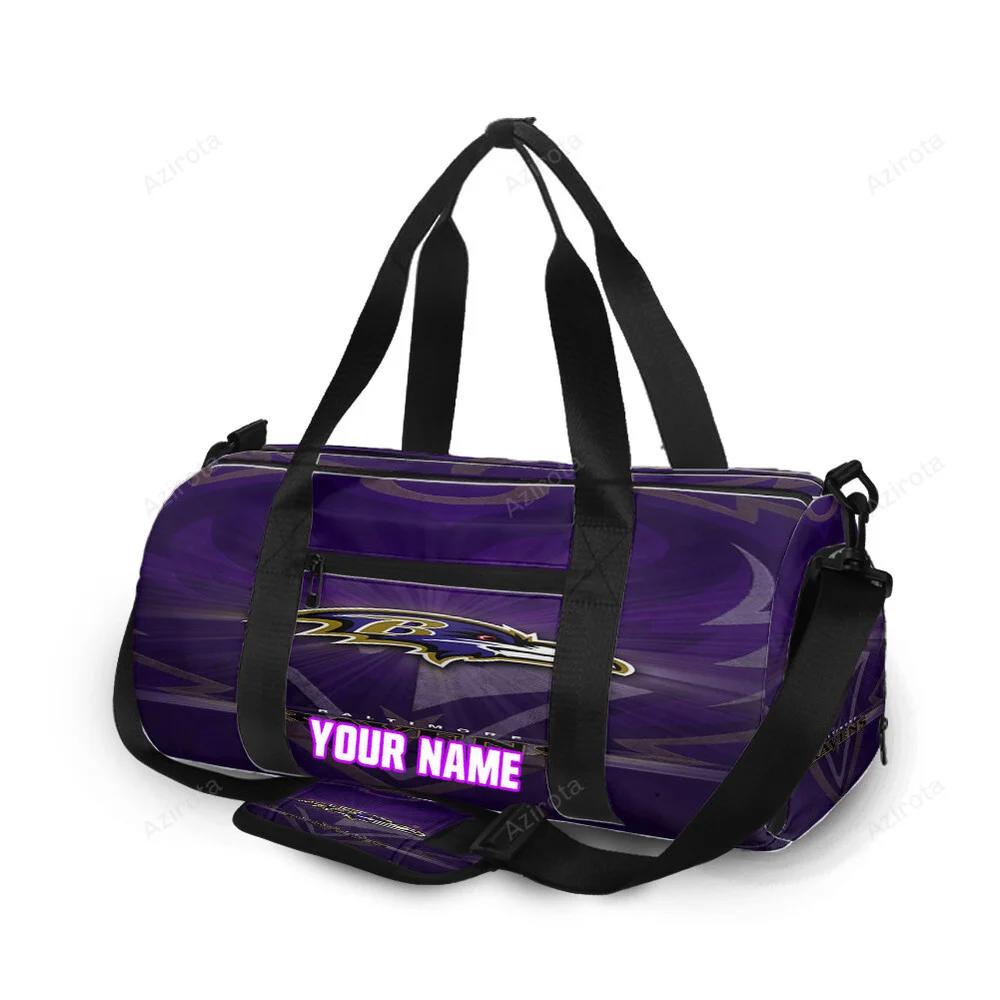 Baltimore ravens logo2 personalized name travel bag gym bag 909 Travel Bag