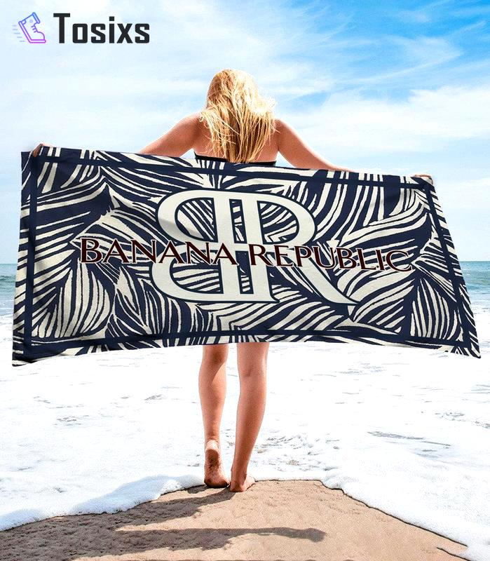 Banana republic soft cotton bath large beach towel hot 2023 item fashion Beach Towel