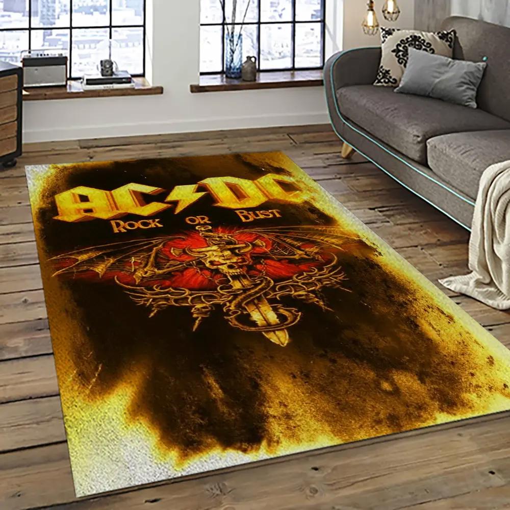 Band ac/dc music carpet rectangle area rug for living room bedroom decor acdc49 Rectangle Rug