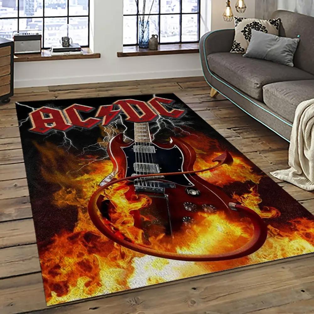 Band ac/dc music carpet rectangle area rug for living room bedroom decor acdc60 Rectangle Rug