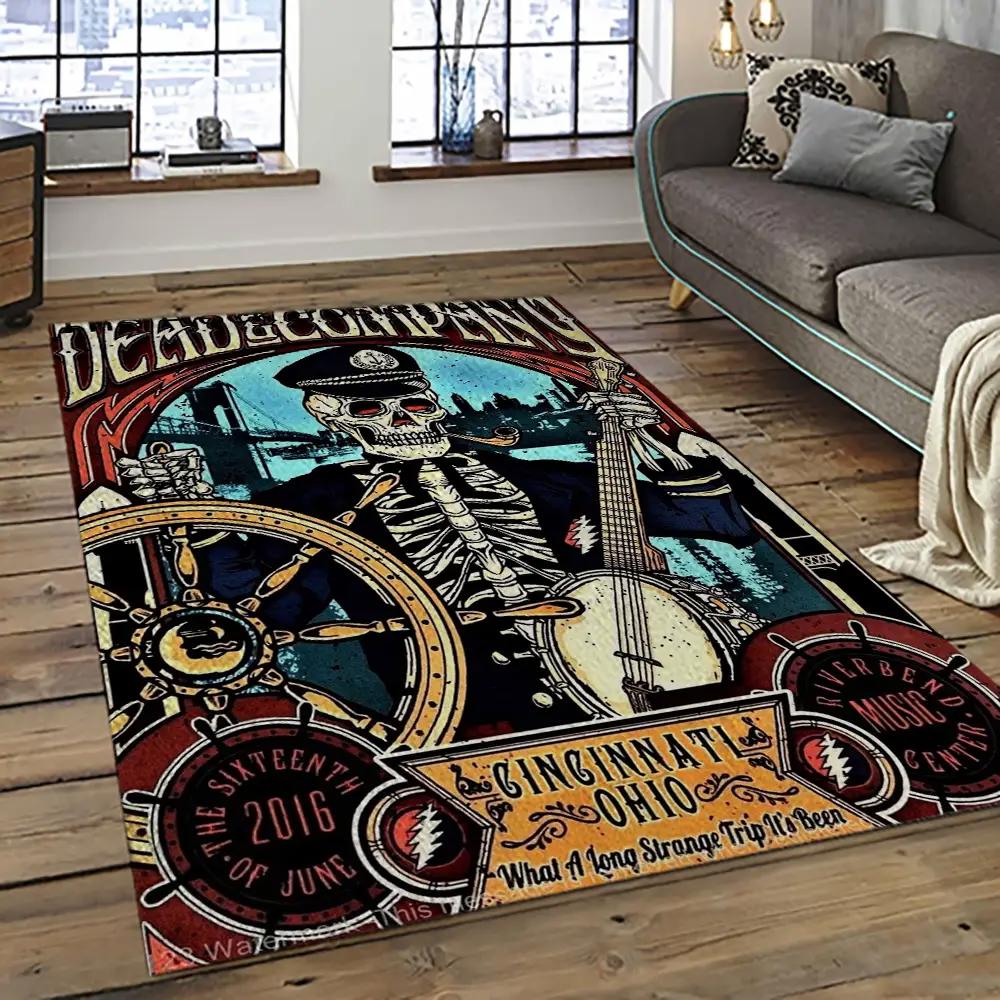 Band grateful dead music carpet rectangle area rug for living room bedroom decor grd13 Rectangle Rug