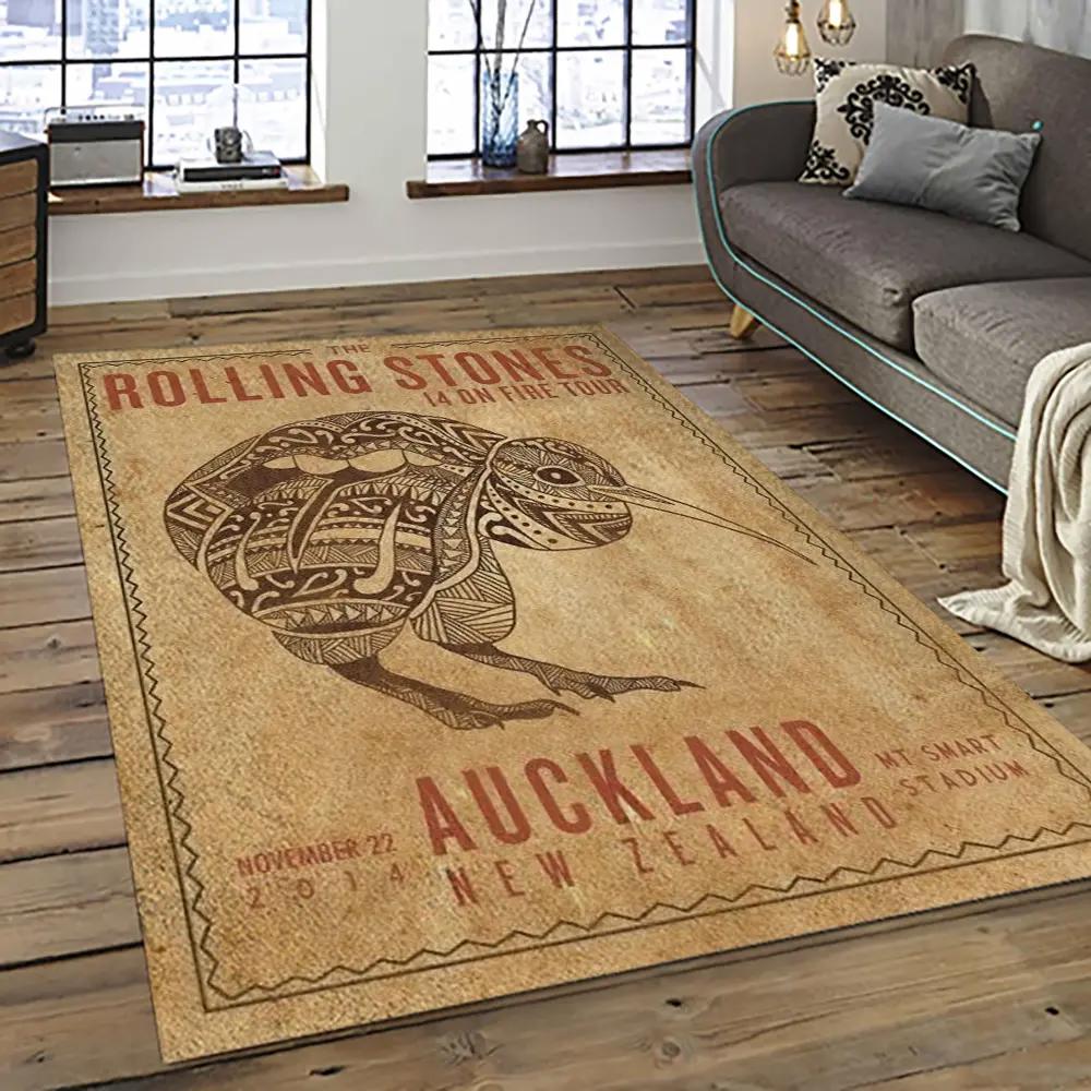 Band the rolling stones music carpet rectangle area rug for living room bedroom decor trs16 Rectangle Rug