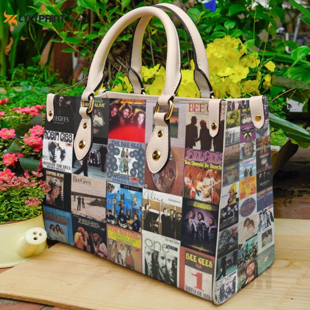 Bee gees leather hand bag gift for women’s day: perfect women s day gift ch 295 Women Leather Hand Bag