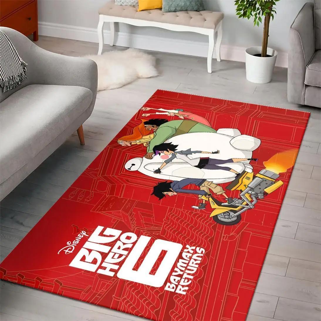 Big hero wooden style nice gift home decor rectangle area rug living room rug Rectangle Rug