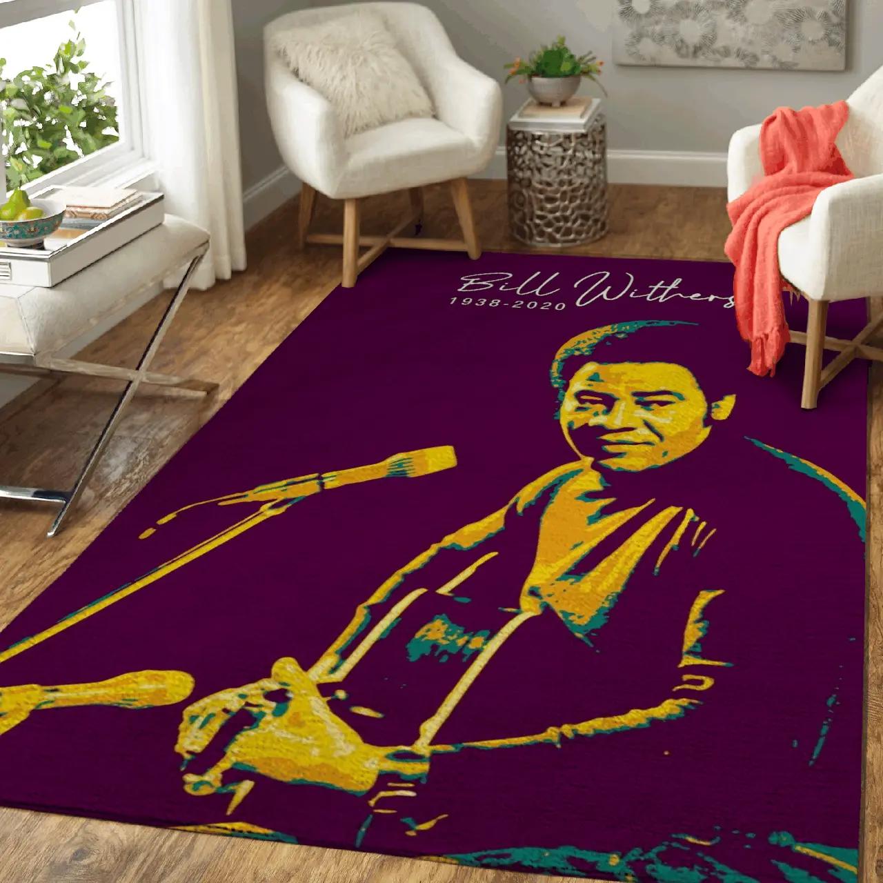Bill withers pop art v2 music pop art art for fans area rug living room carpet rug regtangle carpet floor decor home decor Rectangle Rug