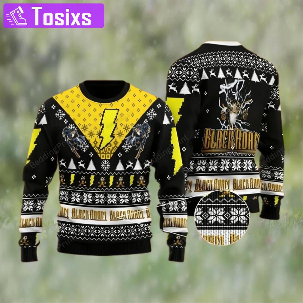 Black adam ugly christmas sweater Christmas Ugly Sweater
