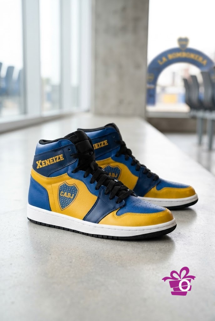 Boca Juniors High Top Sneakers | Custom Fan Footwear
