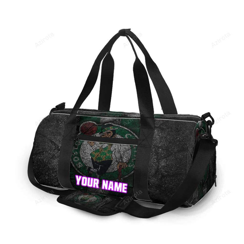 Boston celtics crack stone personalized name travel bag gym bag 1364 Travel Bag