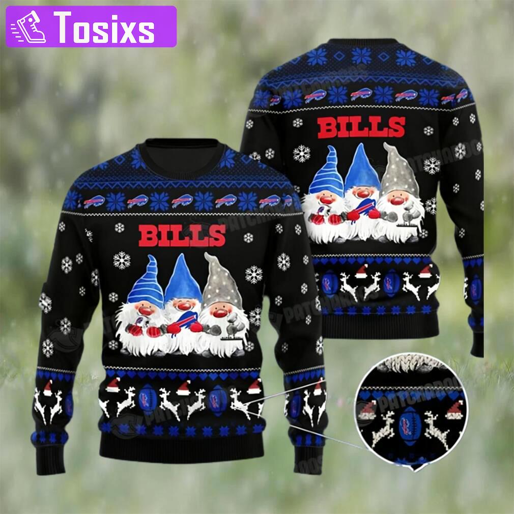 Buffalo bills gnomes ugly christmas sweater nfl football lovers gift Christmas Ugly Sweater