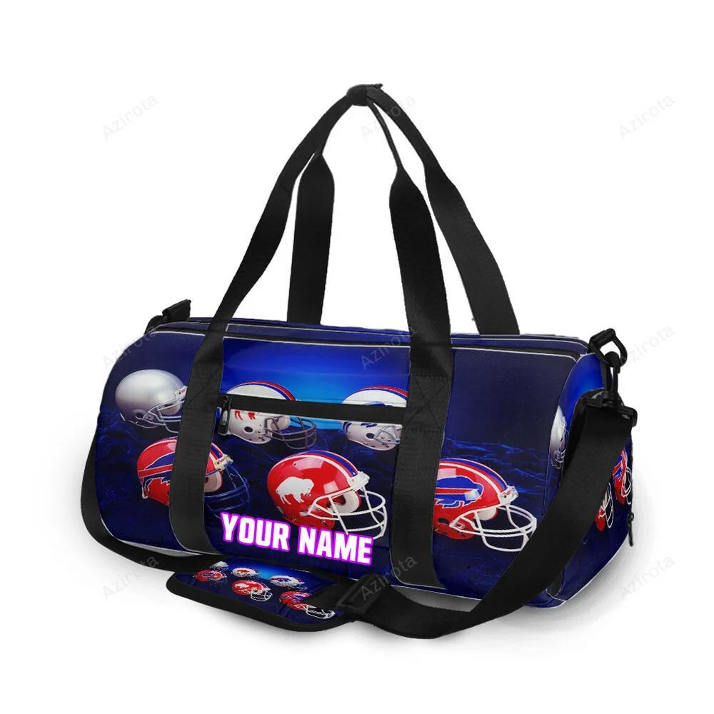 Buffalo bills helmets personalized name travel bag gym bag 1161 Travel Bag