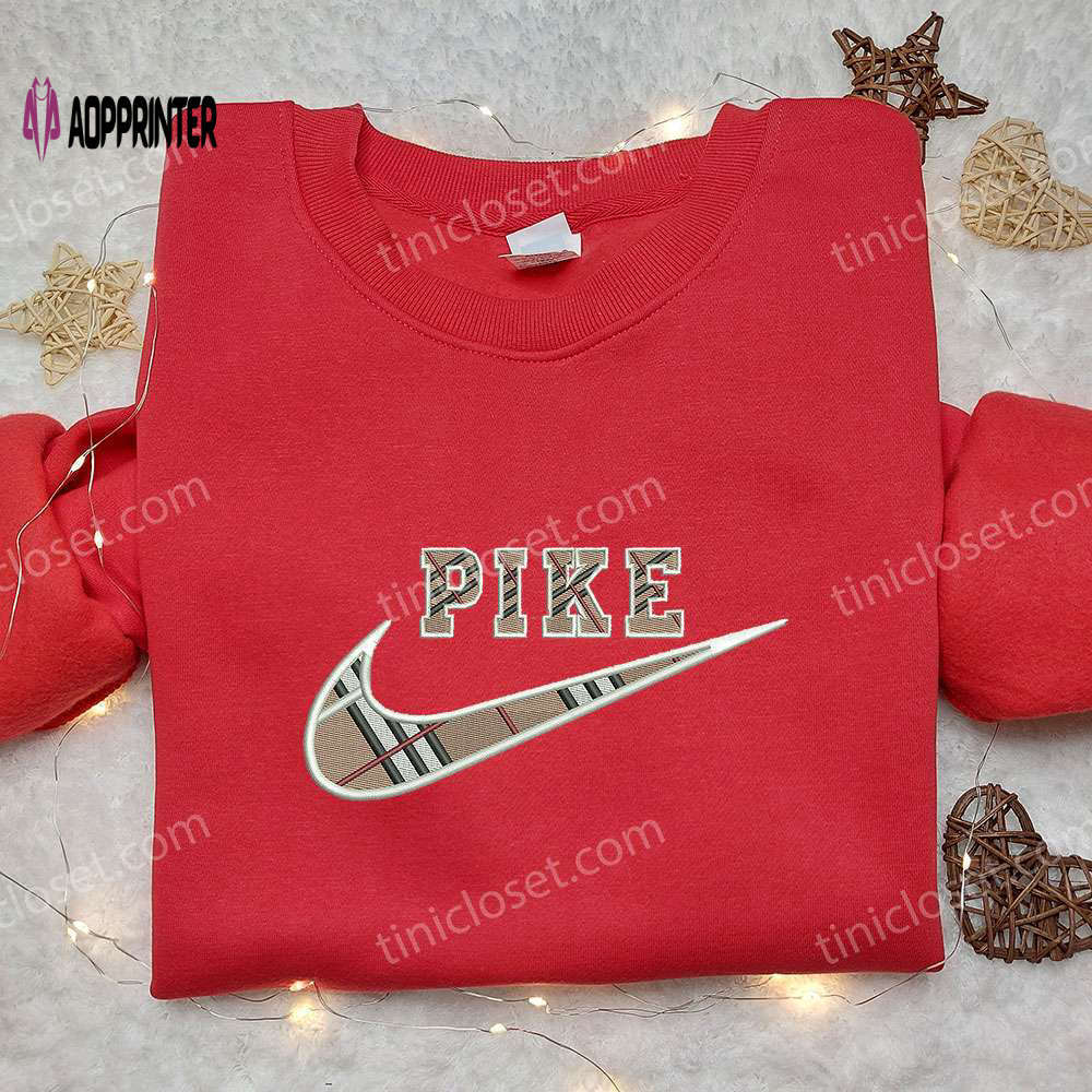 Burberry pike x nike embroidered sweatshirt: brand & nike inspired shirt Embroidered Shirt