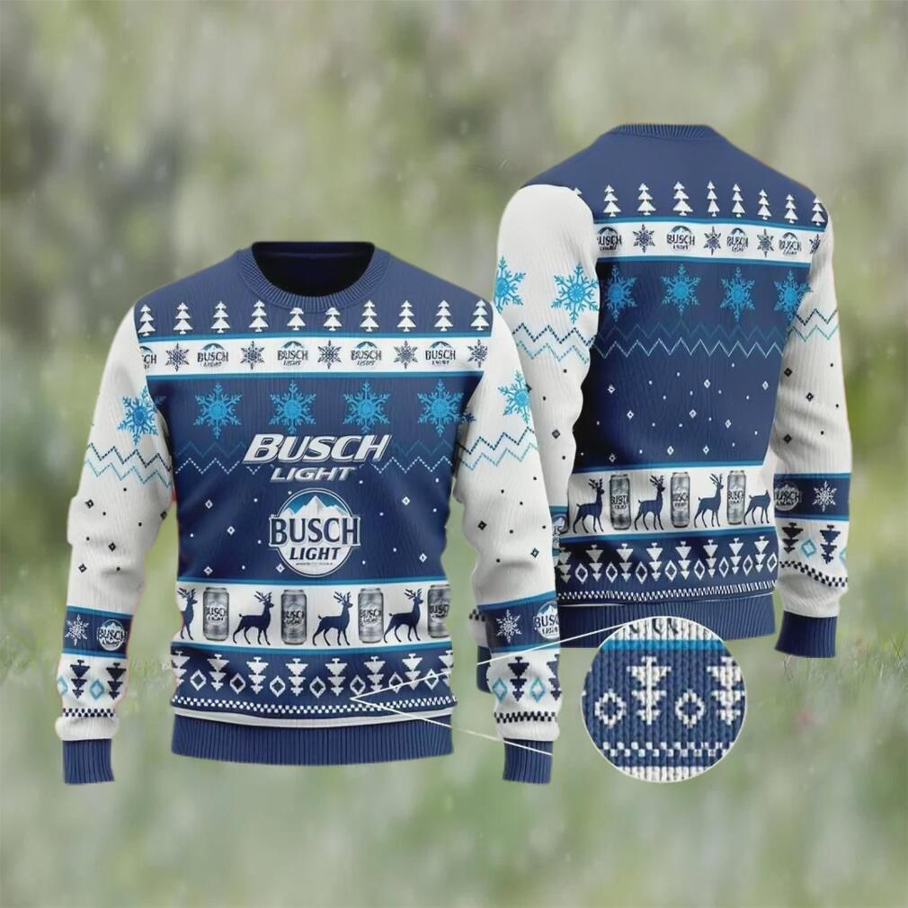 Busch light beer ugly christmas sweater, faux wool sweater, international beer day, gifts for beer lovers, best christmas gifts for 2022 ? prinvity Christmas Ugly Sweater