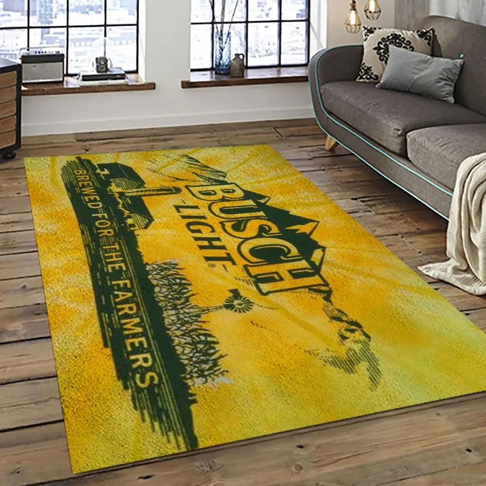 Busch light style living room retangle carpet area rug home decor room decor gift for friends bl22 Rectangle Rug
