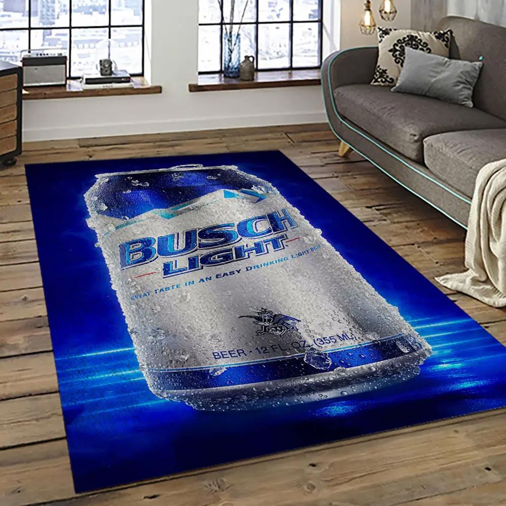 Busch light style living room retangle carpet area rug home decor room decor gift for friends bl3 Rectangle Rug
