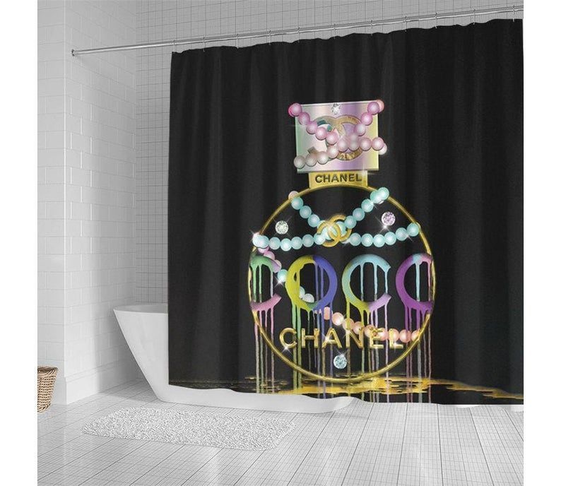 Chanel coco type 31 shower curtain waterproof luxury bathroom mat... 31 Bathroom Accessory Sets