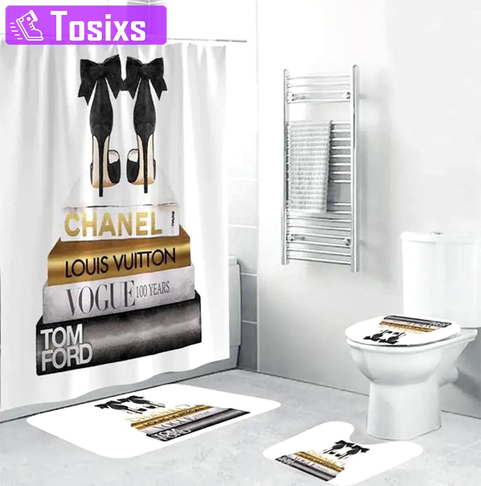 Chanel louis vuitton home decor luxury fashion brand bath mat hypebeast bathroom sets Bathroom Set