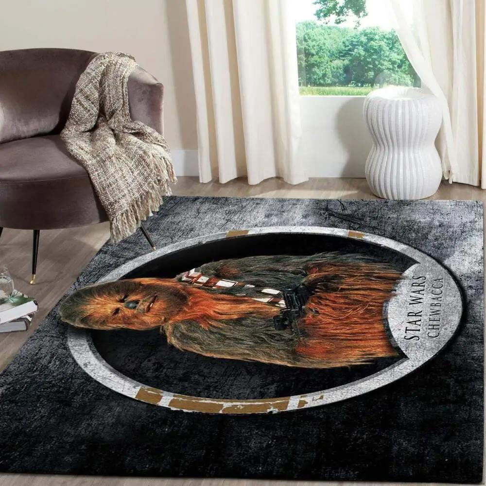 Chewbacca star wars movies area rugs living room carpet fn271215 Rectangle Rug