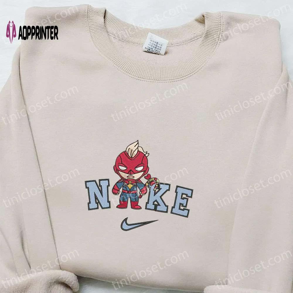 Chibi baseball classic cap men hattain america x nike christmas embroidered sweatshirt – best gift idea for the holidays! Embroidered Shirt