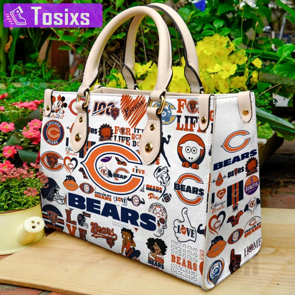 Chicago bears lover leather bag for women gift 2114 Women Leather Hand Bag