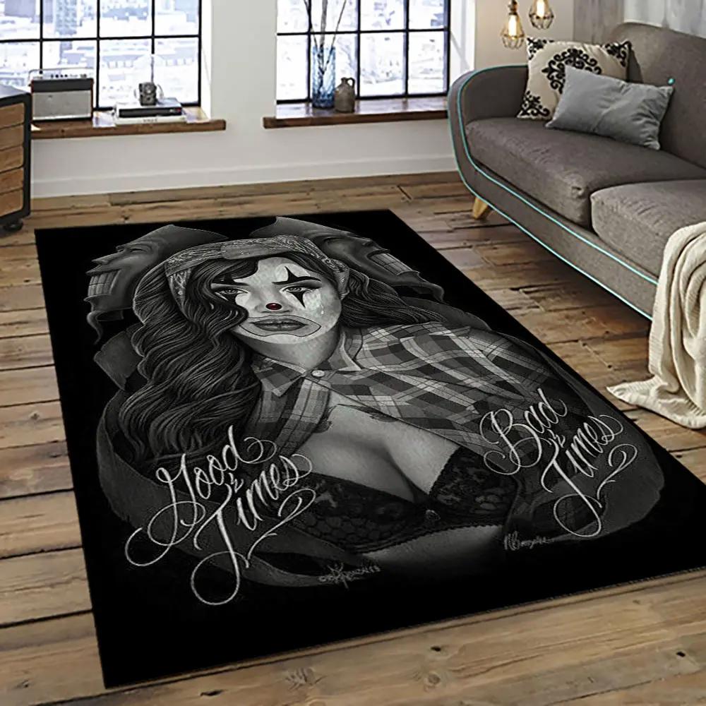 Chicano cholo style living room retangle carpet area rug home decor room decor gift for friends cc8 Rectangle Rug