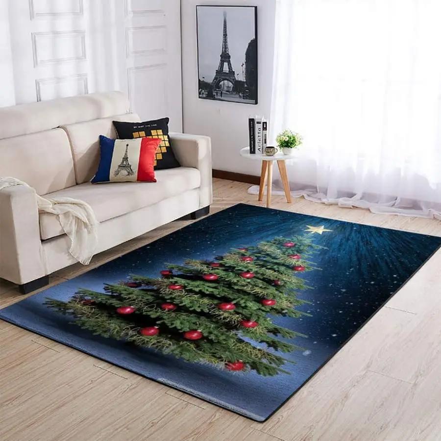 Christmas tree area rug living room rug home decor 1909271 floor decor Rectangle Rug