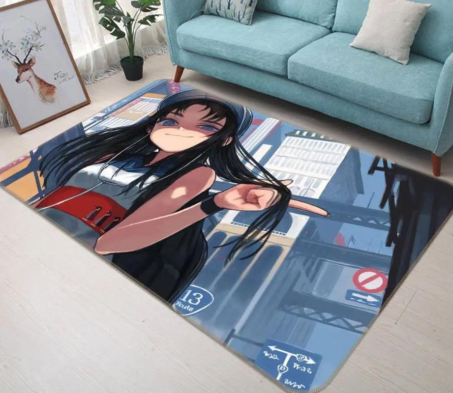 Cinderella girls anime 3 area rug living room and bed room rug rug regtangle carpet floor decor home decor Rectangle Rug