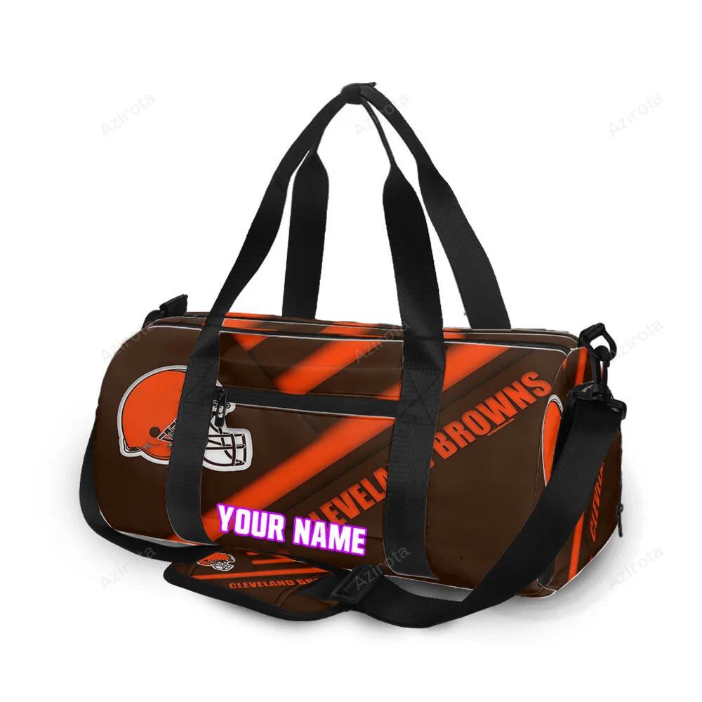 Cleveland browns logo personalized name travel bag gym bag 786 Travel Bag