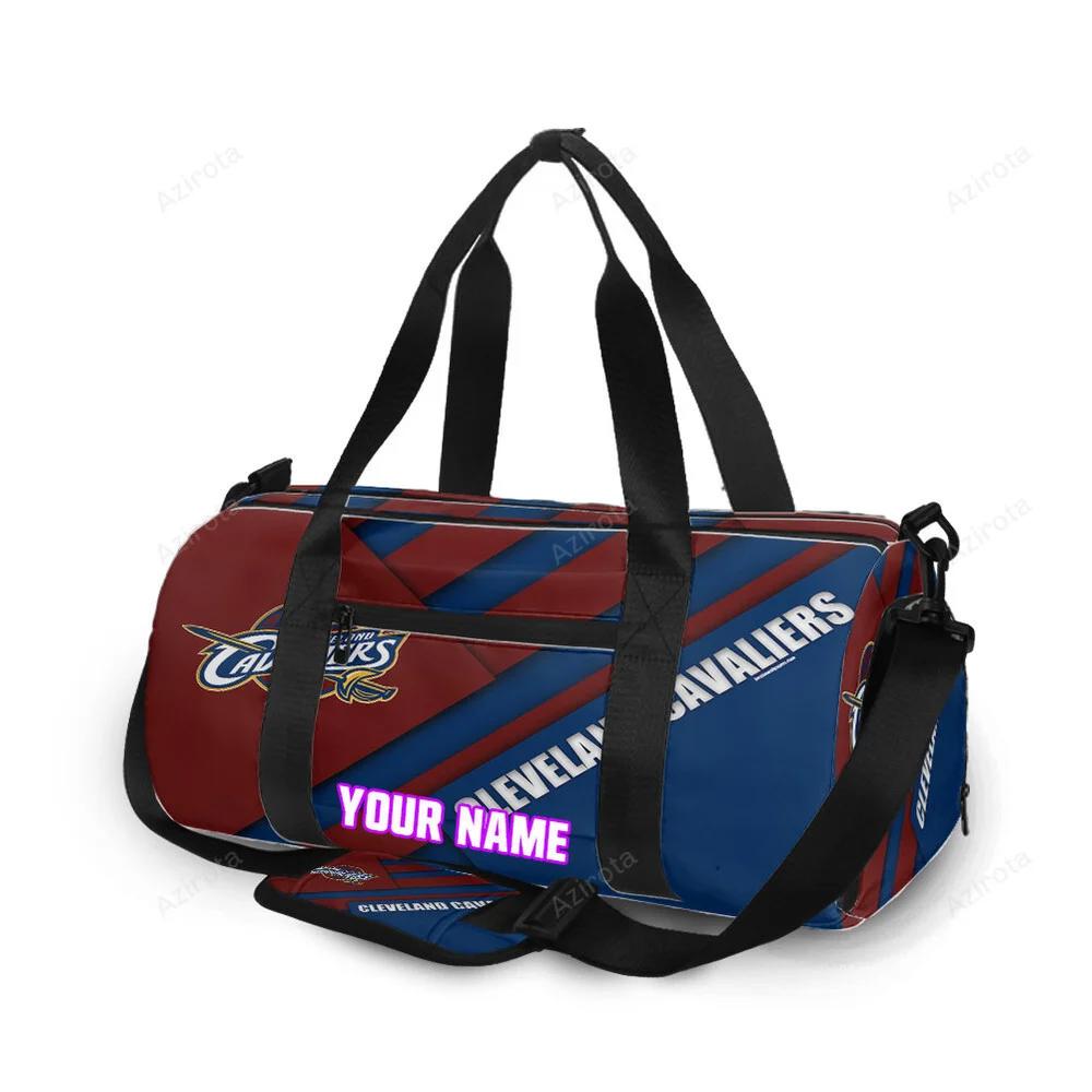 Cleveland cavaliers flag personalized name travel bag gym bag 468 Travel Bag
