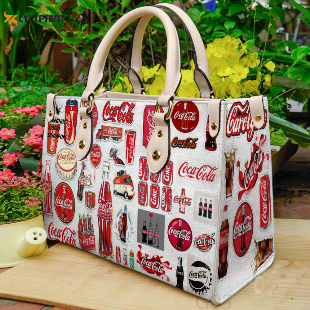 Coca cola leather handbag gift for women 514 Women Leather Hand Bag